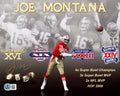 Joe Montana Autographed 8x10 Photo San Francisco 49ers Beckett BAS QR