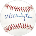 U.L. Washington Autographed Official League Baseball Kansas City Royals, Pittsburgh Pirates Beckett BAS QR #BN13255