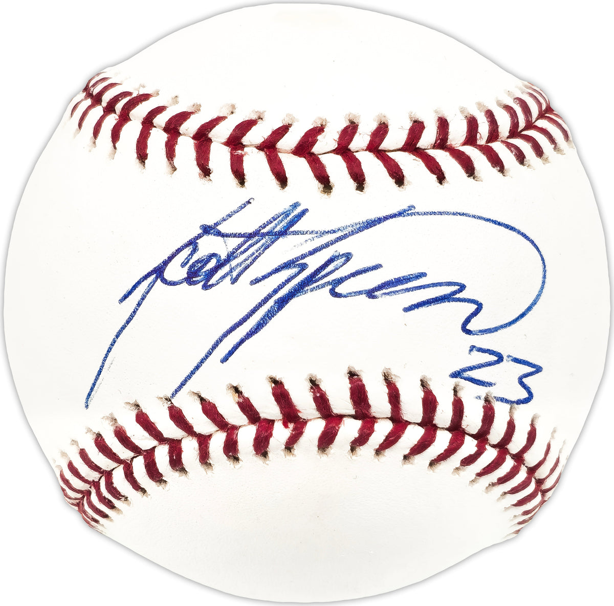Scott Spiezio Autographed Official MLB Baseball Los Angeles Angels, St. Louis Cardinals Beckett BAS QR #BN13345