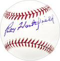 Roy Hartsfield Autographed Official MLB Baseball Milwaukee Braves Beckett BAS QR #BN13193