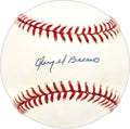 Angel Bravo Autographed Official NL Baseball Cincinnati Reds Beckett BAS QR #BN13234