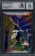 Allen Iverson Autographed 1997-98 Bowman's Best Card #98 Philadelphia 76ers Auto Grade Gem Mint 10 Beckett BAS Witnessed #16562477