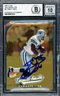 Emmitt Smith Autographed 2005 Ultra Gold Medallion Card #97 Dallas Cowboys Auto Grade Gem Mint 10 Beckett BAS