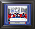 Buffalo Bills Hall Of Famers Autographed Framed 8x10 Photo With 4 Signatures Including Jim Kelly & 3 Others Beckett BAS Stock #209407