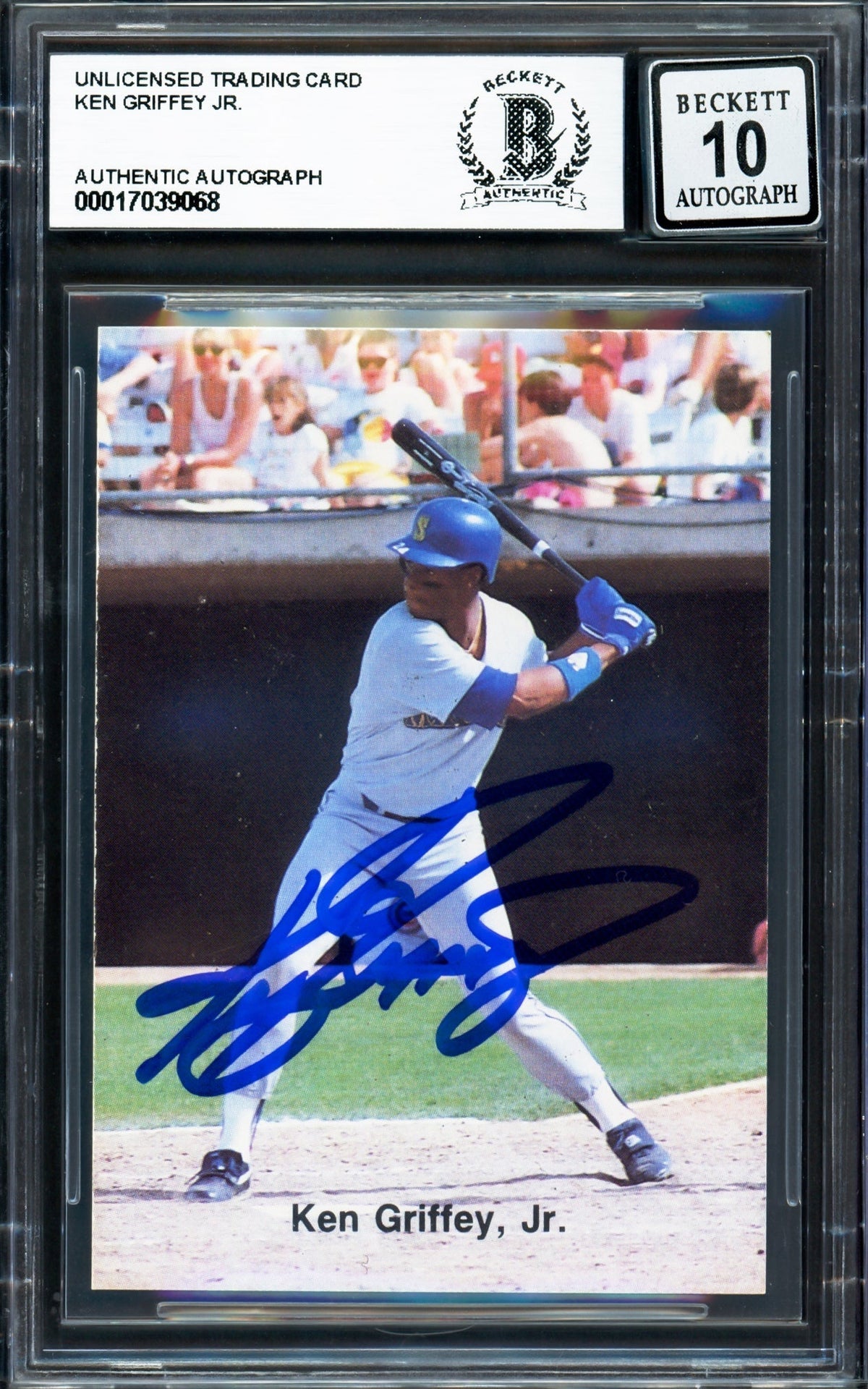 Ken Griffey Jr. Autographed 1989 Broder Cactus League All Stars Rookie Card #16 Seattle Mariners Auto Grade Gem Mint 10 Beckett BAS