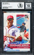 Juan Soto Autographed 2022 Donruss Diamond Kings Card #20 New York Yankees Auto Grade Gem Mint 10 Beckett BAS