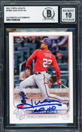 Juan Soto Autographed 2022 Topps Update Card #US68 New York Yankees Auto Grade Gem Mint 10 Beckett BAS