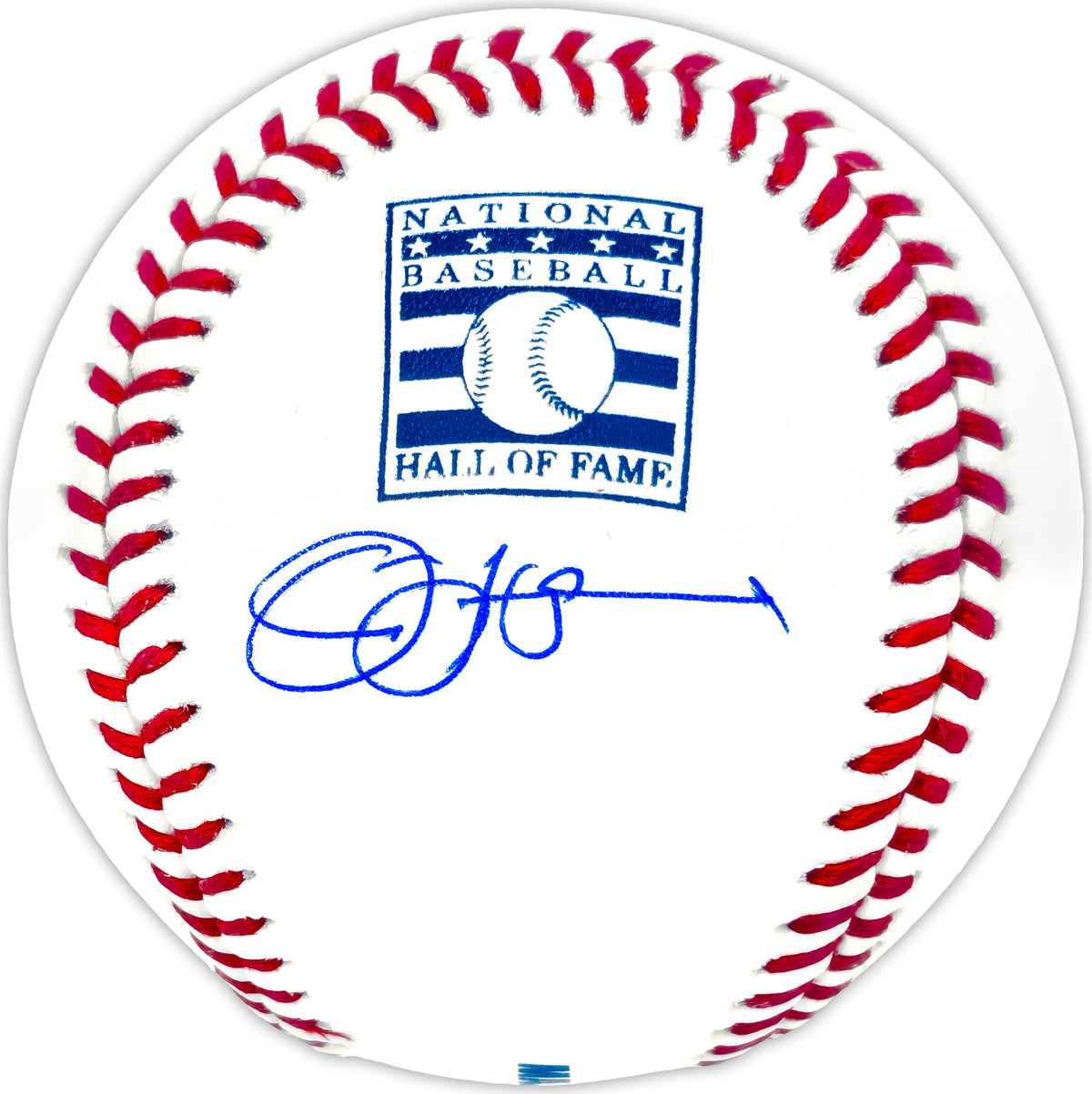 Jim Leyland Autographed Official Hall of Fame HOF Logo Baseball Detroit Tigers Beckett BAS Witness