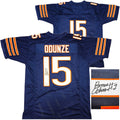 Chicago Bears Rome Odunze Autographed Blue Jersey Beckett BAS Witness