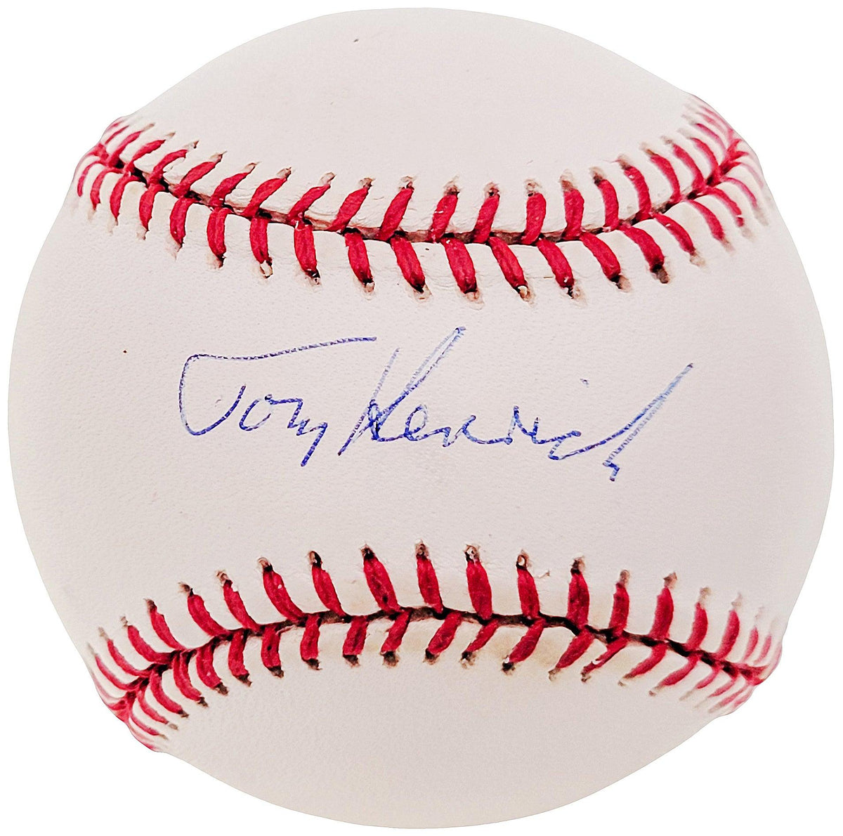 Tommy Tom Henrich Autographed Official AL Baseball New York Yankees Beckett BAS #F26956