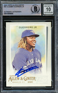 Vladimir Guerrero Jr. Autographed 2020 Topps Allen & Ginter Card #50 Toronto Blue Jays Auto Grade Gem Mint 10 Beckett BAS #15859545
