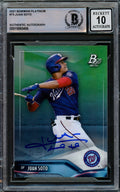 Juan Soto Autographed 2021 Bowman Platinum Card #73 Washington Nationals Auto Grade Gem Mint 10 Beckett BAS #15860486