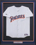 San Diego Padres Tony Gwynn Autographed Framed White Pinstripes Majestic Jersey PSA/DNA #J90176