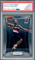 Damian Lillard Autographed 2012 Panini Prizm Rookie Card #245 Portland Trail Blazers PSA 9 Auto Grade Gem Mint 10 On Card PSA/DNA #64838047