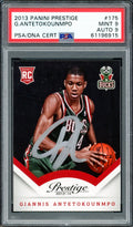 Giannis Antetokounmpo Autographed 2013 Panini Prestige Rookie Card #175 Milwaukee Bucks PSA 9 Auto Grade Mint 9 PSA/DNA #61196915