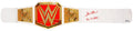 Alexa Bliss Autographed Red & Gold WWE Belt "The Goddess" Beckett BAS Witness Stock #208691