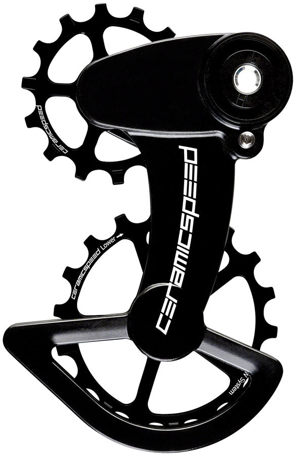 CeramicSpeed OSPW System for SRAM 1x11-Speed (Type 3) (Oversized Pulley Wheel 1 x 11 Type 3 Derailleurs - Coated Bearings Alloy Pulley Carbon Cage Black)