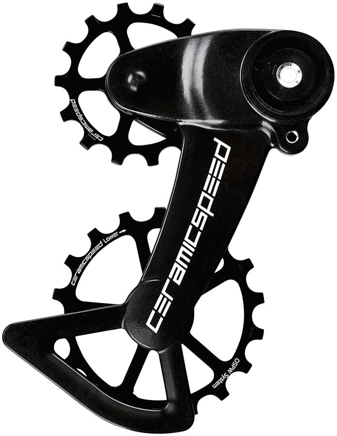 CeramicSpeed OSPW X System for SRAM Eagle AXS 12-Speed (Oversized Pulley Wheel - Alloy Pulley Carbon Cage Black)