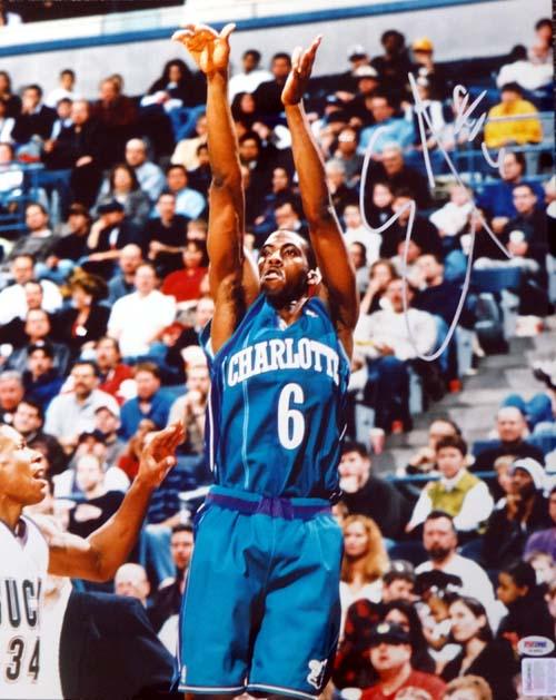 Eddie Jones Autographed 16x20 Photo Charlotte Hornets PSA/DNA #T14851