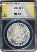 1883-CC Morgan Dollar MS64 Anacs