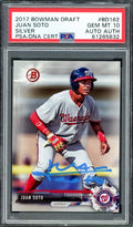 Juan Soto Autographed 2017 Bowman Draft Silver Rookie Card #BDC162 Washington Nationals PSA 10 #358/499 PSA/DNA #61265632