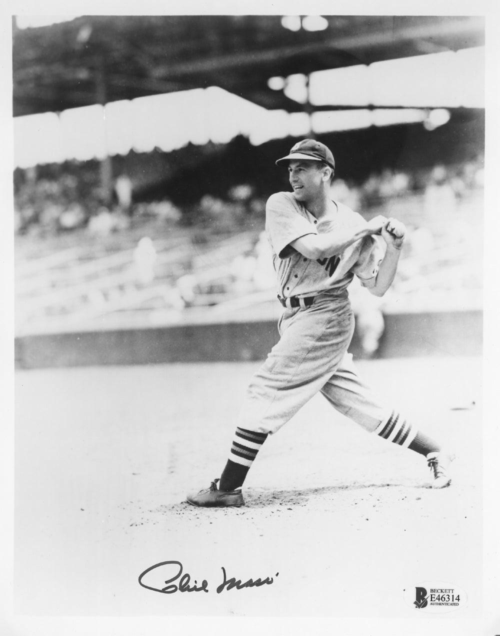 Phil Masi Autographed 8x10 Photo Boston Braves Beckett BAS #E46314