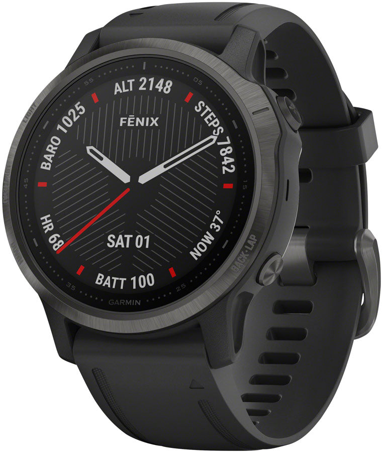 Garmin Fenix 6S Sapphire GPS Watch (Carbon Gray/Black)
