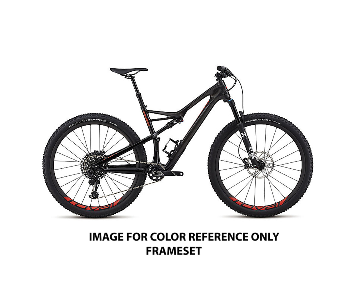 2018 Specialized Camber FSR Expert Carbon 29 (FRAMESET ONLY) Carb/RedFlkTnt/RktRed (SM)
