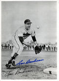 Lou Boudreau Autographed 6.5x9 Photo Picture Pack 1948 Cleveland Indians Beckett BAS #F98274