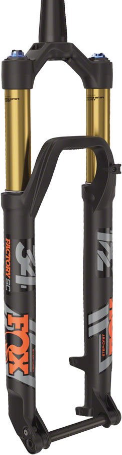 FOX 34 Step-Cast Factory Suspension Fork (- 29" 120 mm 15 x 110 mm 51 mm Offset Shiny Black FIT4 3-Position)