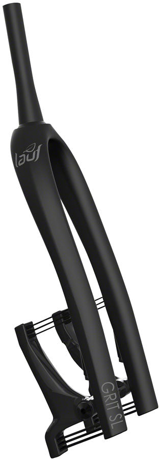 Lauf Grit SL Suspension Fork (Fork Tapered Steerer Tube 30mm Travel 700c/650b+/27.5" 12 x 100mm Thru Axle Naked Matte Carbon)
