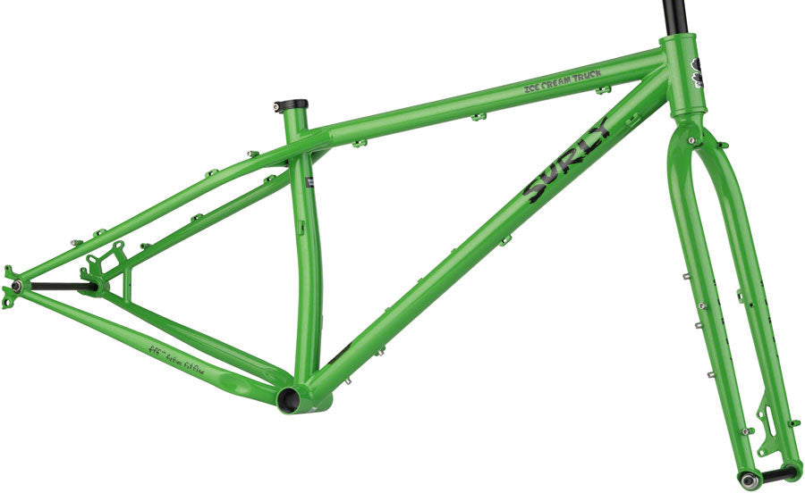 Surly Ice Cream Truck Plutonium Sparkle Green Frameset (Frameset Small)