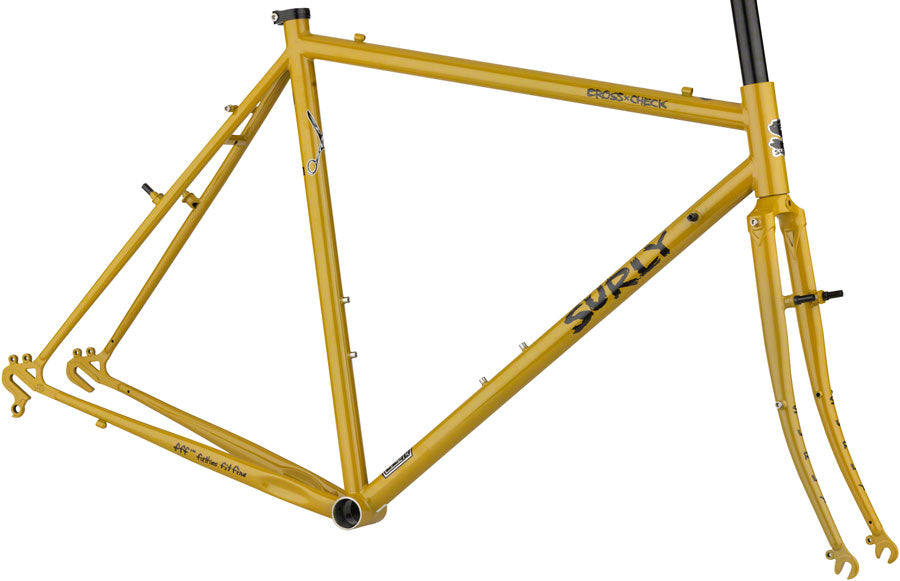 Surly Cross Check Frameset - Stoned Ground Mustard (700c Steel Mustard 46cm)