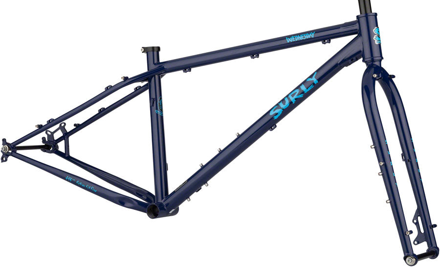 Surly Wednesday Frameset - Blue Monday (Fat Bike 26" Steel Monday X-Small)