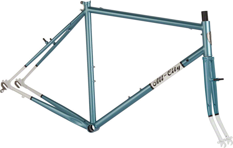 All-City Space Horse Disc Black/Silver (Frameset 61cm Blue / White)