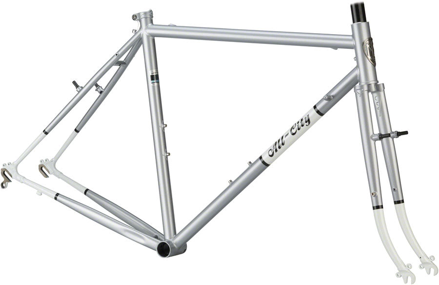 All-City Space Horse (61cm Cantilever Frameset Silver/White)