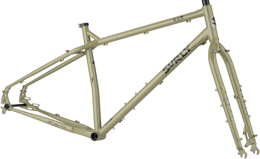 Surly ECR Frameset - 29", Tank Green (29+ Steel Green Medium)