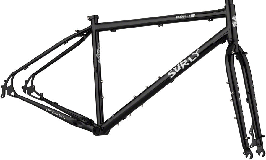 Surly Bridge Club Frameset - Dark Black (27.5"/700c Steel Black Medium)