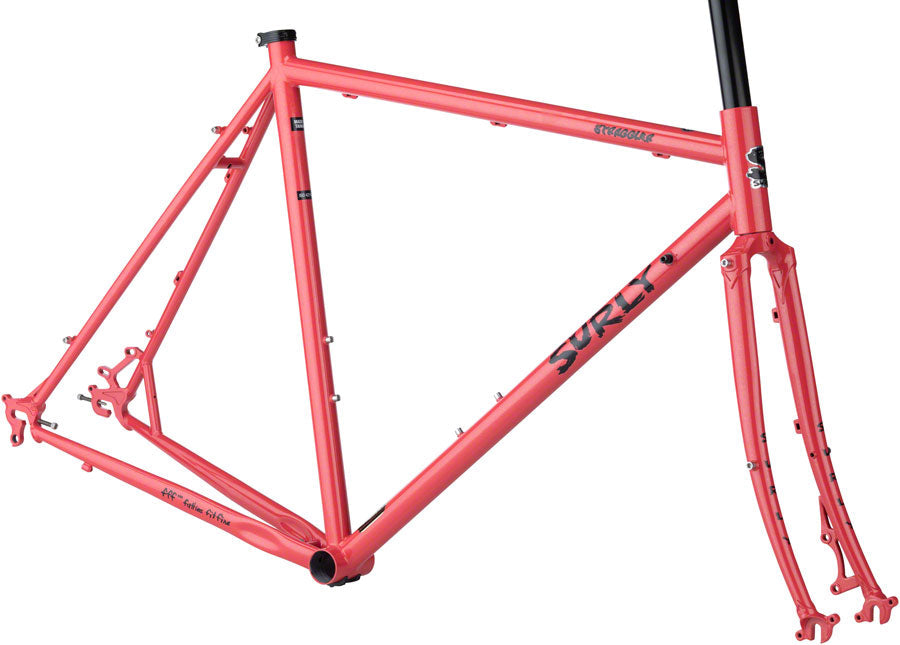 Surly Straggler 650b Frameset - Salmon Candy Red (38cm)