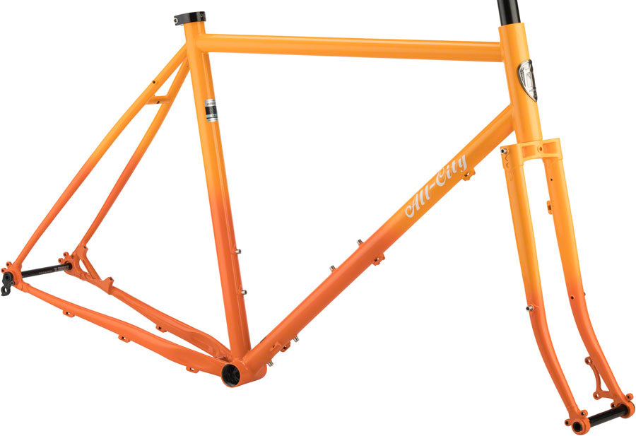 All-City Gorilla Monsoon Frame - Orange Fade (49cm)