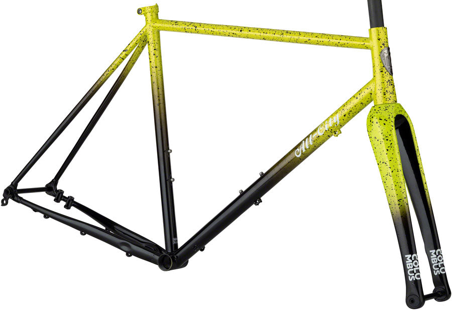 All-City Macho King A.C.E. Frame - Yellow Fade Splatter (Frameset 700c Steel Splatter 46cm)