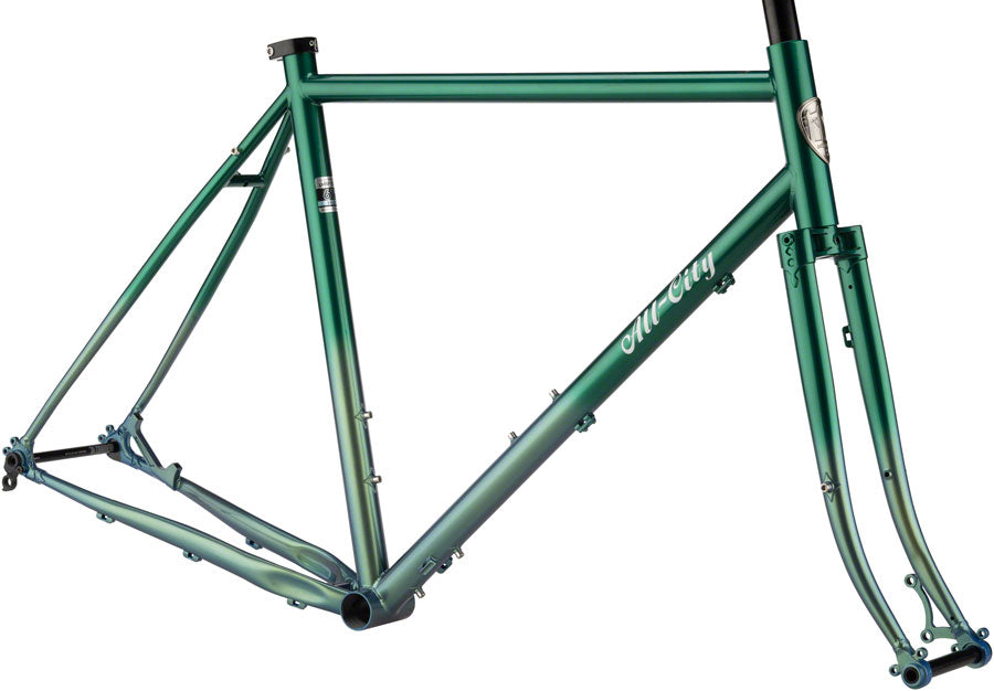 All-City Gorilla Monsoon Frameset - Green Fade (27.5" Steel Fade 46cm)