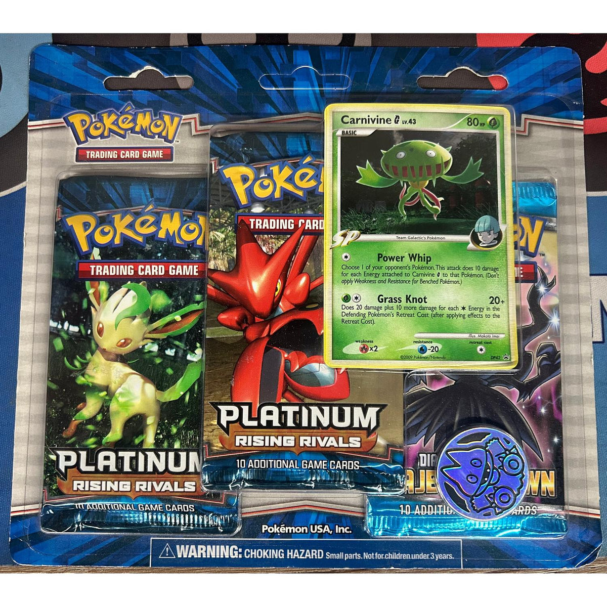 Pokemon Platinum Rising Rivals & Majestic Dawn 3-Pack Blister (Carnivine) (New)