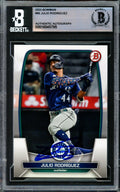 Julio Rodriguez Autographed 2023 Bowman Card #96 Seattle Mariners Beckett BAS #16545785