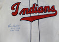 Cleveland Indians Lou Boudreau Autographed Cream Authentic Mitchell & Ness Jersey "MVP 1948, HOF 1970" JSA #XX71924