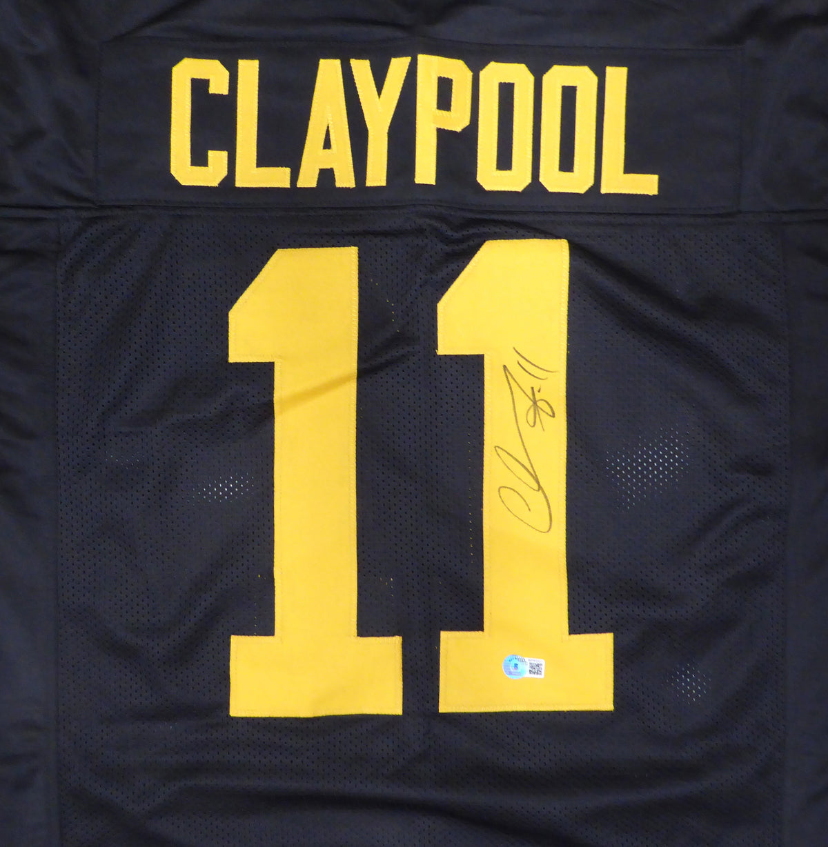 Pittsburgh Steelers Chase Claypool Autographed Black Jersey Beckett BAS QR #WP97237