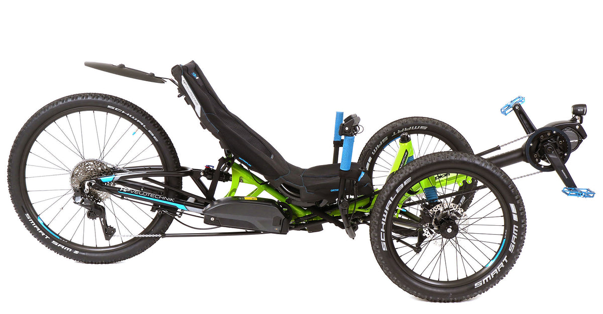 HP Velotechnik Scorpion fs 26 Enduro Shimano STEPS EP801 630Wh Green Recumbent Trike