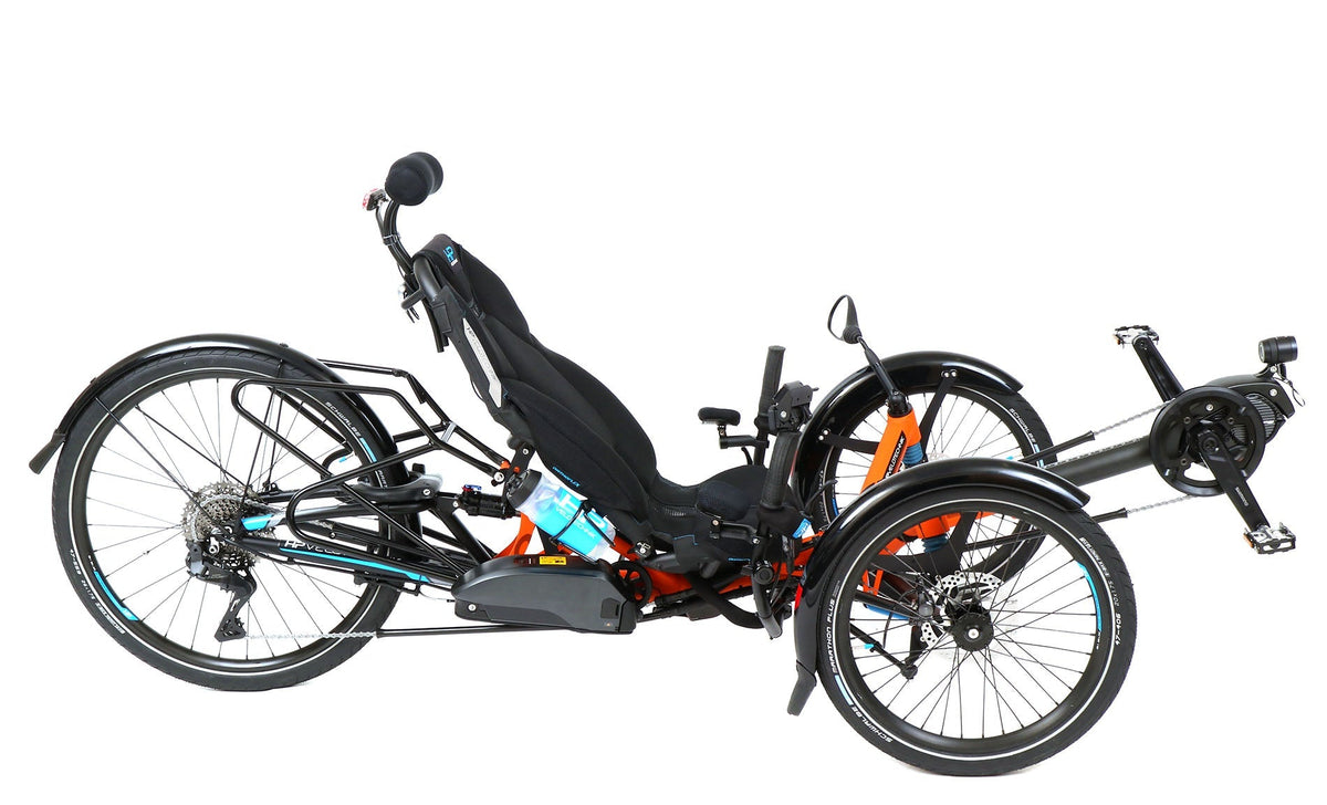 HP Velotechnik Scorpion fs 26 STEPS EP801 Cargo Di2 Orange Recumbent Trike