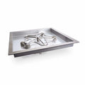 Square Drop-In On/Off Electronic Ignition Fire Pit Burner Kit by HPC Fire (36" x 36" Pan / 30" Penta / Propane Gas HARDLINE / 120 VAC)