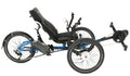 ICE Adventure 20 FS STEPS EP801 Compact Blue Recumbent Trike